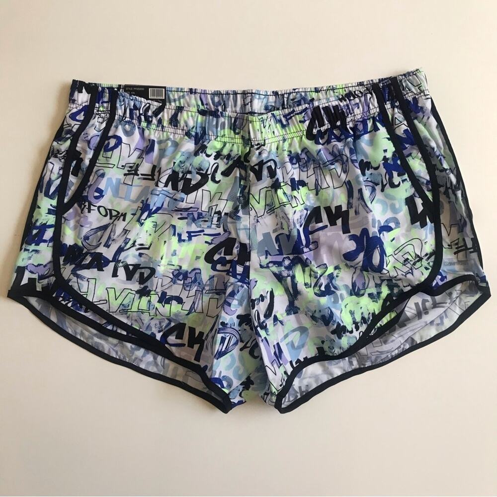 Calvin Klein Women's Comfortable Fashion Print Running Short XXL 3.5 inseam NEW